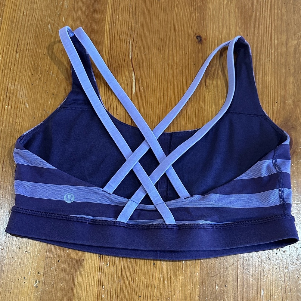 Lululemon Striped purple  Women's Sport  Top - Picture 2 of 8